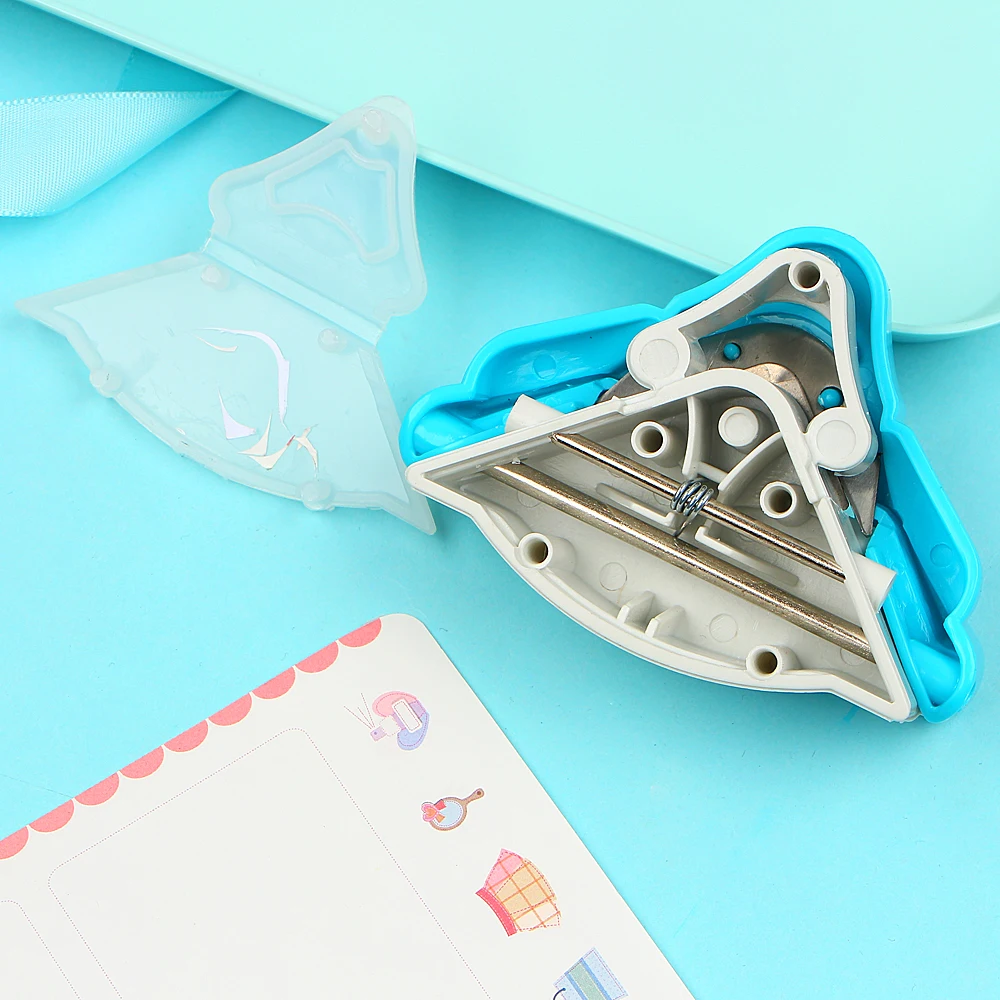 Chất Lượng Cao DIY R5 Góc Tròn Hơn Giấy 4 Mm Thẻ Đục Lỗ Hình Dụng Cụ Cắt Thủ Công Thêu Sò