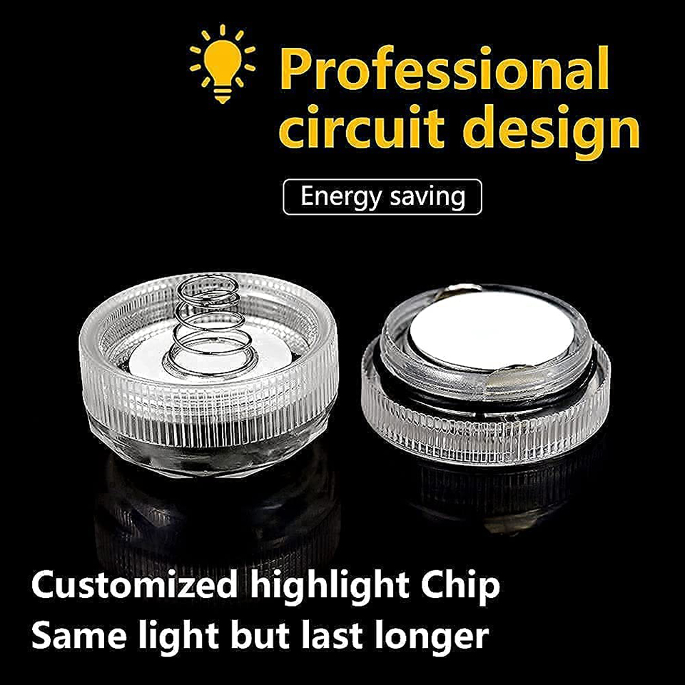 Luces sumergibles RGB subacuáticas, luz LED inalámbrica para Interior de coche, decoración con Control remoto, lámpara de ambiente para techo de coche