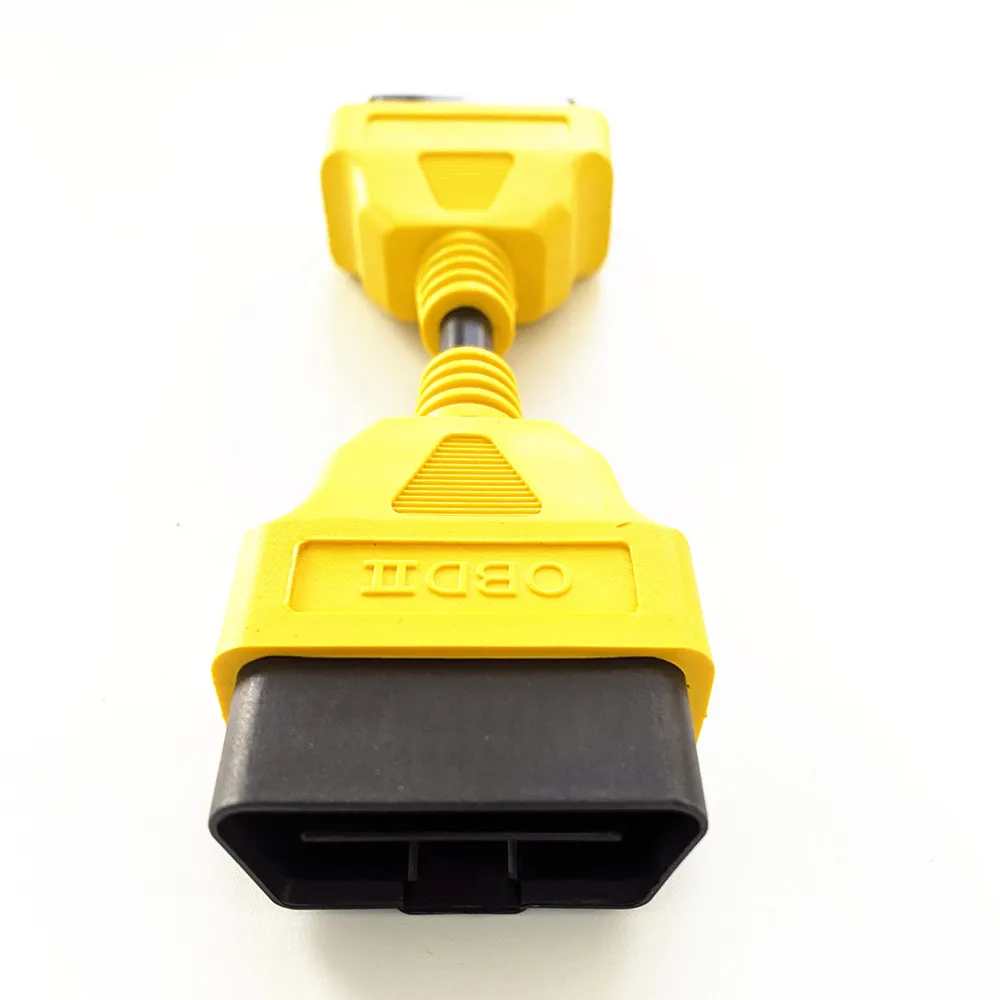 Cabo de extensão obd2 para carro obd2, 16 pinos macho para fêmea, cabo de extensão, cabo amarelo, adaptador de interface de diagnóstico obd2
