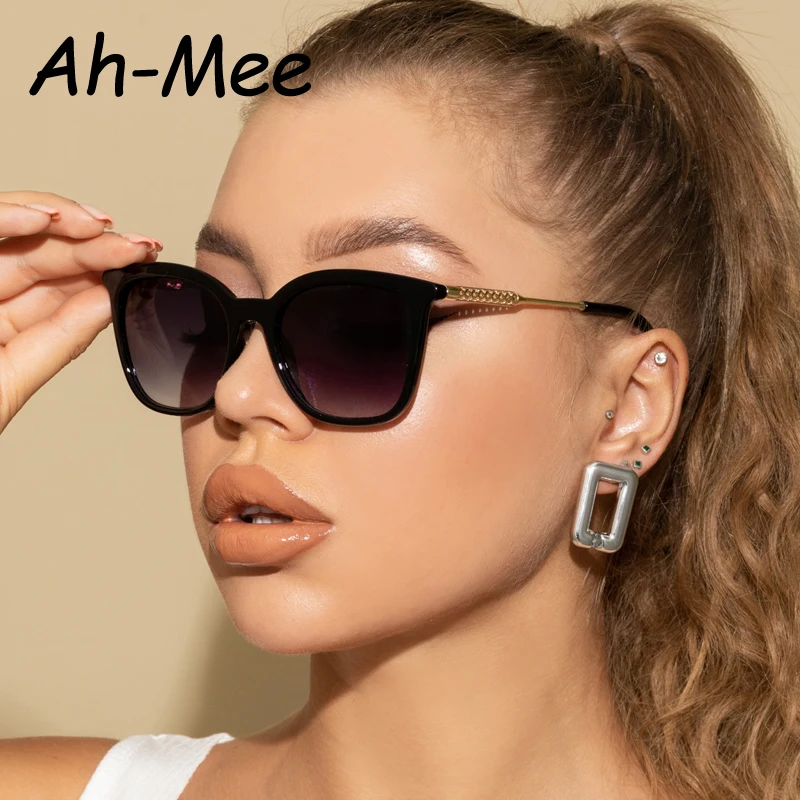 Gafas de sol cuadradas clásicas para hombre y mujer, lentes de sol de marca Vintage, montura de aleación, tendencia Retro, estilo de moda, gafas de sol