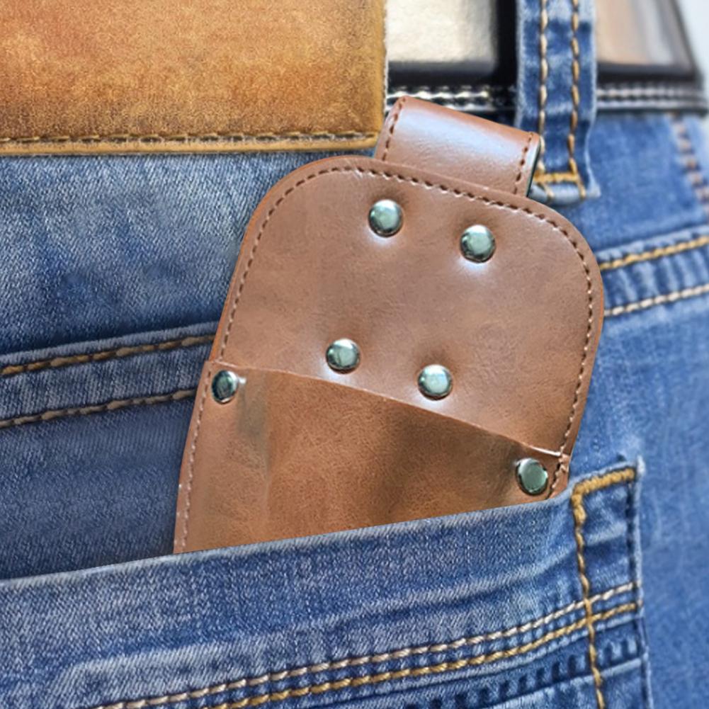 Funda protectora de cuero de primera calidad para tijeras de podar, cubierta protectora para jardinería