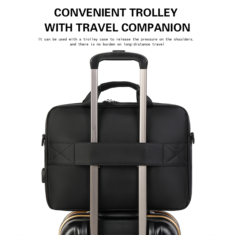 Men's Handbag Shoulder Custom Picture Logo Laptop Sleeve Laptop Bag Wholesale Waterproof Work Business Casual Briefcase