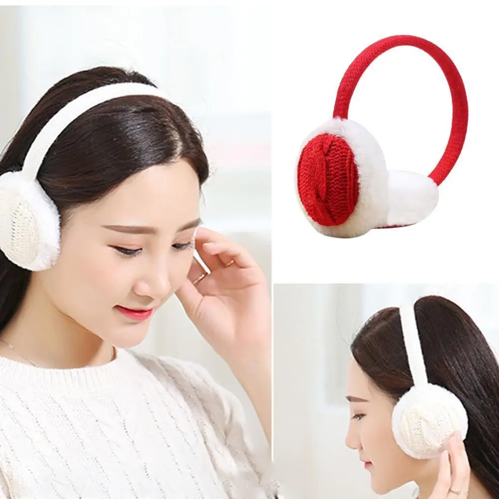 Orejeras de punto cálidas para mujer, Protector de orejeras Multicolor Simple, accesorios de invierno para exteriores