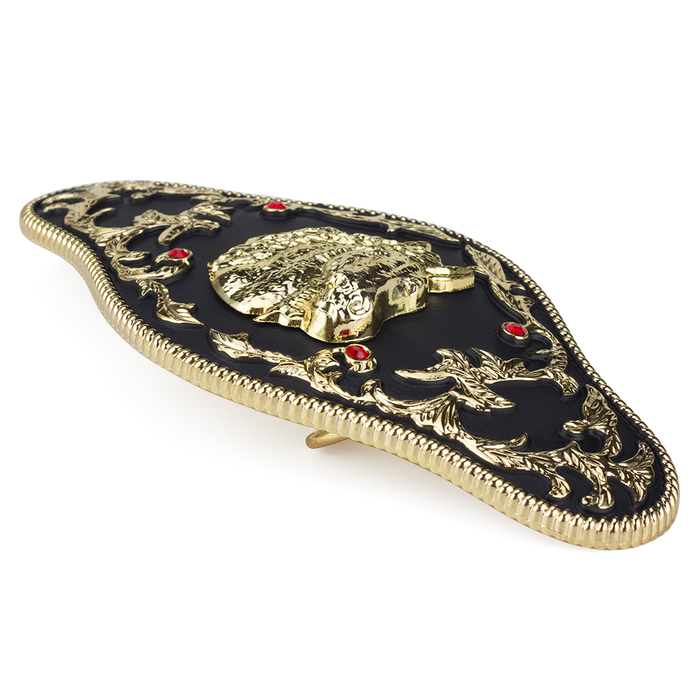 Fivela de cinto de águia dourada cavalo e cruz estilo ocidental acessórios de roupas largura 3.8cm para homens da moda