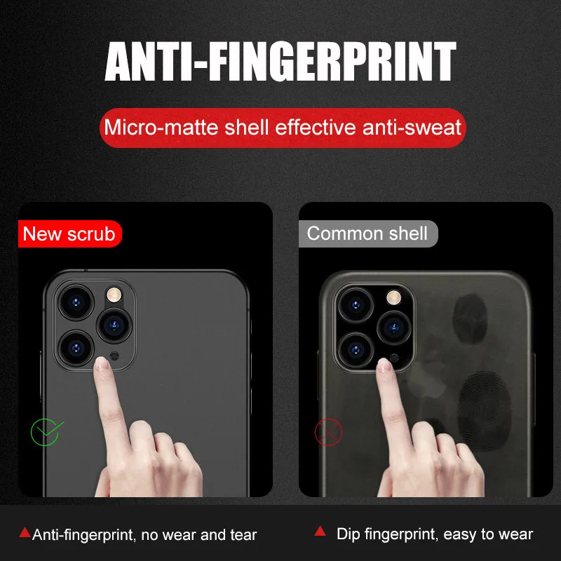 Funda mate ultrafina para IPhone 16 15 14 13 12 Mini X XR 11 Pro Max cubierta completa para IPhone 15 14 8 Plus fundas duras a prueba de golpes para PC