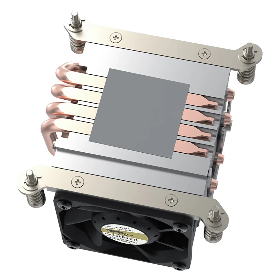 COOLSERVER R63 4, тепловая трубка 2U, серверный кулер для процессора, рабочая станция, вентилятор охлаждения компьютера для Intel LGA2011 1700 115X AMD AM4