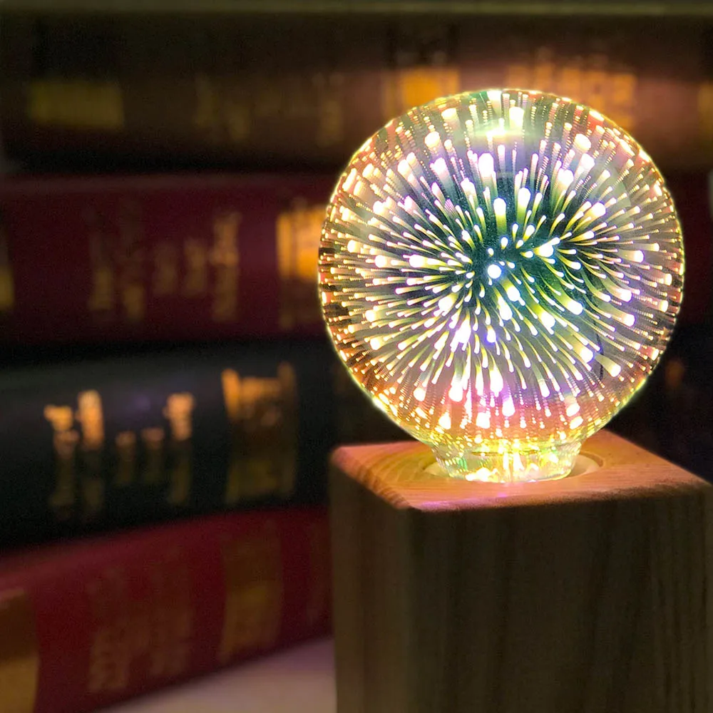 LED 3D エジソンライト電球 E27 AC220V ヴィンテージクリスマスアンプル装飾電球カラフルな LED ランプ家庭用リビングルーム屋内照明