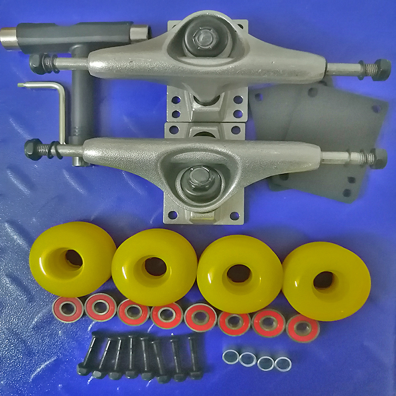 New Arrival Skateboard Wheels 95A Double Rocker Skate Wheel 52mm*32mm With 5 Inch Skateboard Trucks High-Speed Silent Bearing