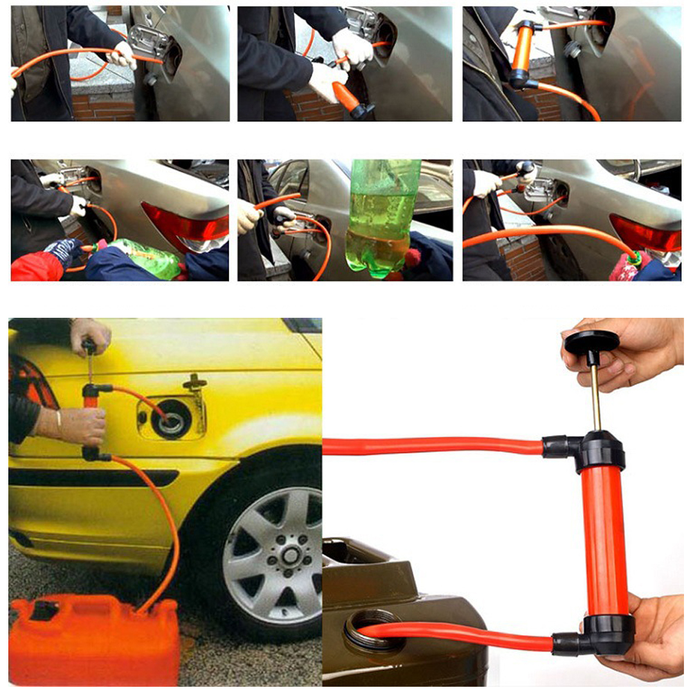 1pc Tragbare Manuelle Öl Pumpe Hand Siphon Rohr Auto Schlauch Flüssigkeit Gas Transfer Sucker Saug Hohe Qualität Aufblasbare Pumpe