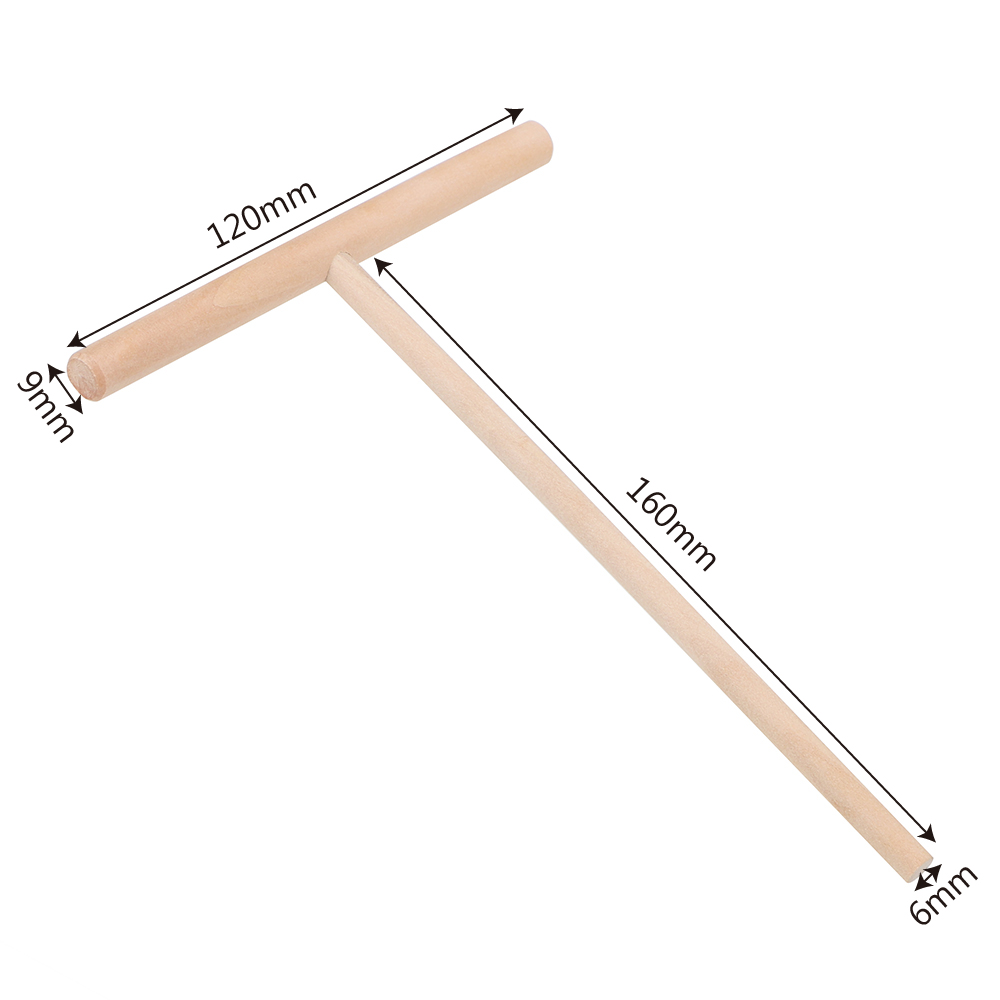 Pancake Tool Wooden Chinese Specialty Crepe Maker Pancake Batter Spreader Stick Home Kitchen Tools