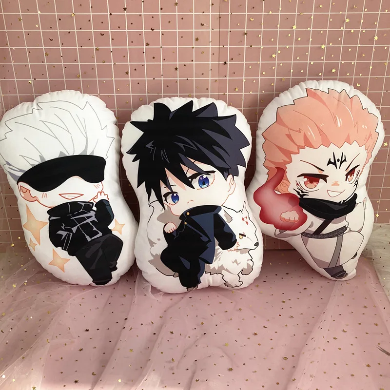 10Cm Anime Cửu Âm Chân Kinh Kaisen Sang Trọng Búp Bê Itadori Yuji Fushiguro Megumi Gojo Satoru Nhồi Bông Mềm Đệm Trẻ Em Plushie Gối Đồ Chơi