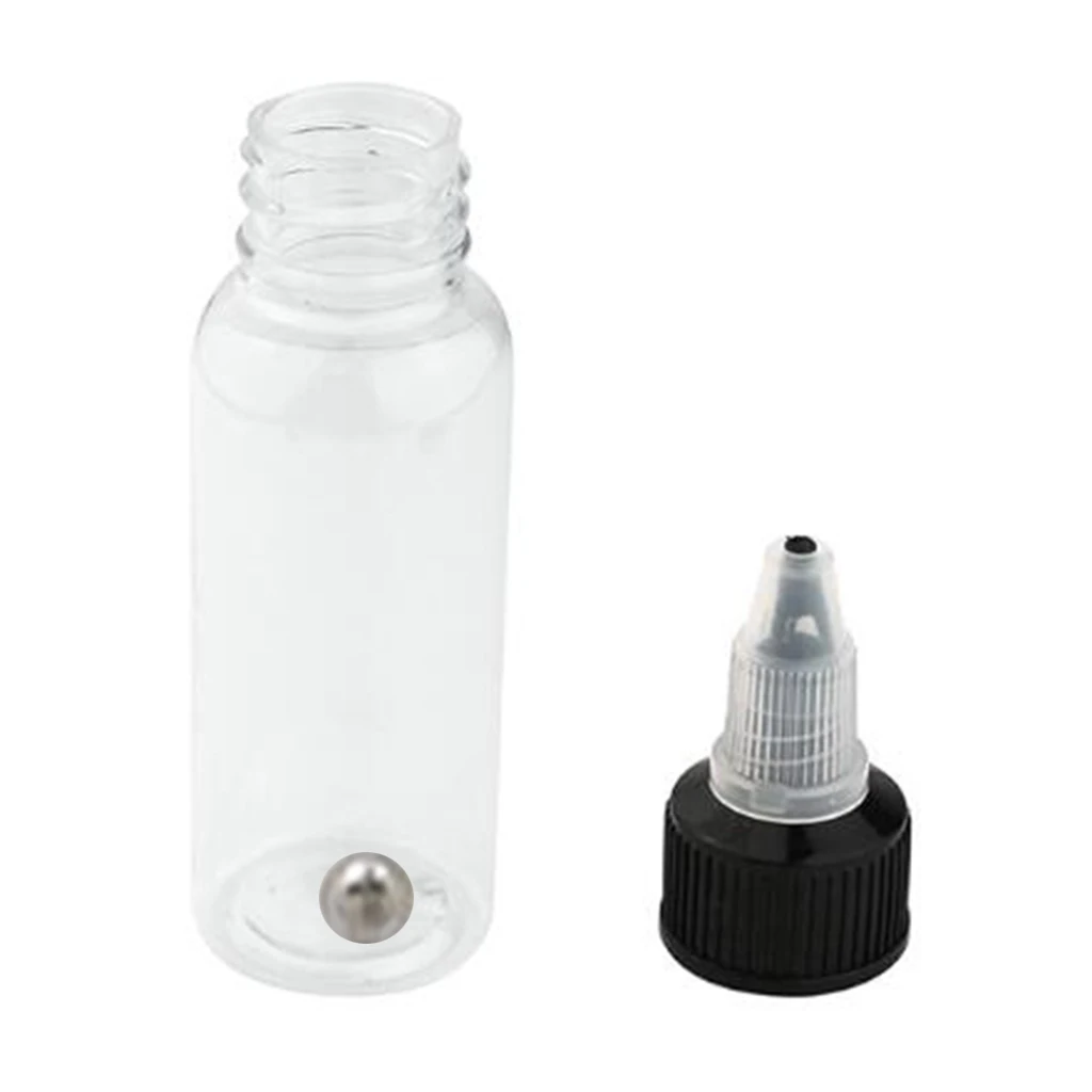 5-10 Uds 30/50/60/120/250ml botellas de pigmento de tinta de aerógrafo de tatuaje transparente reciclable contenedor de botella vacía para Color de tinta de tatuaje