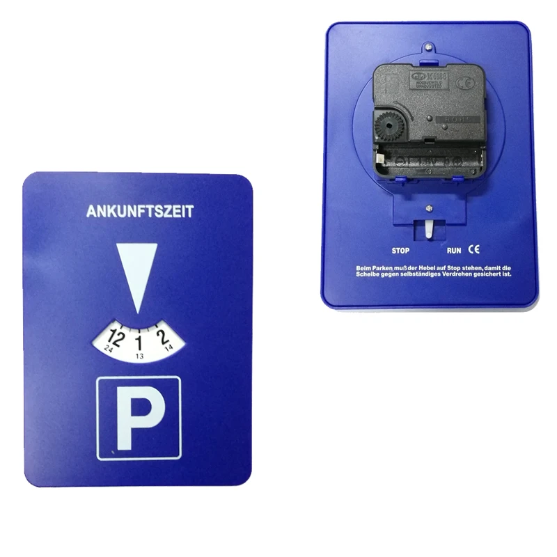 Temporizador de disco de estacionamiento para coche, reloj con pantalla de tiempo de llegada para vehículo, herramientas de tiempo de estacionamiento de disco de plástico, reloj con temporizador de estacionamiento portátil