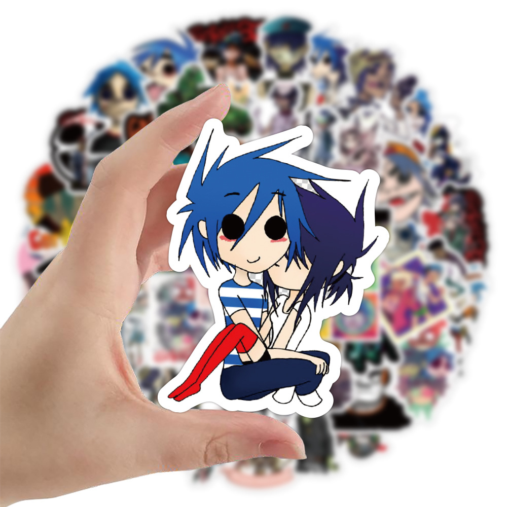 10/30/52 Chiếc Gorillaz Âm Nhạc Ban Nhạc Đồ Bộ Miếng Dán Cho Điện Thoại Trẻ Em Laptop Hành Lý Xách Tay Guitar Chống Nước Miếng Dán đề Can Đồ Chơi