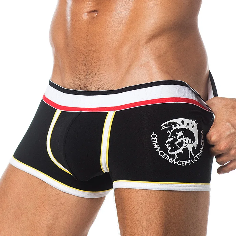 Celana Dalam Seksi Pria Ukuran Besar 2xl Celana Boxer Cetakan Celana Pendek Katun Pinggang Lebar Nyaman dan Bersirkulasi Lingerie Pria