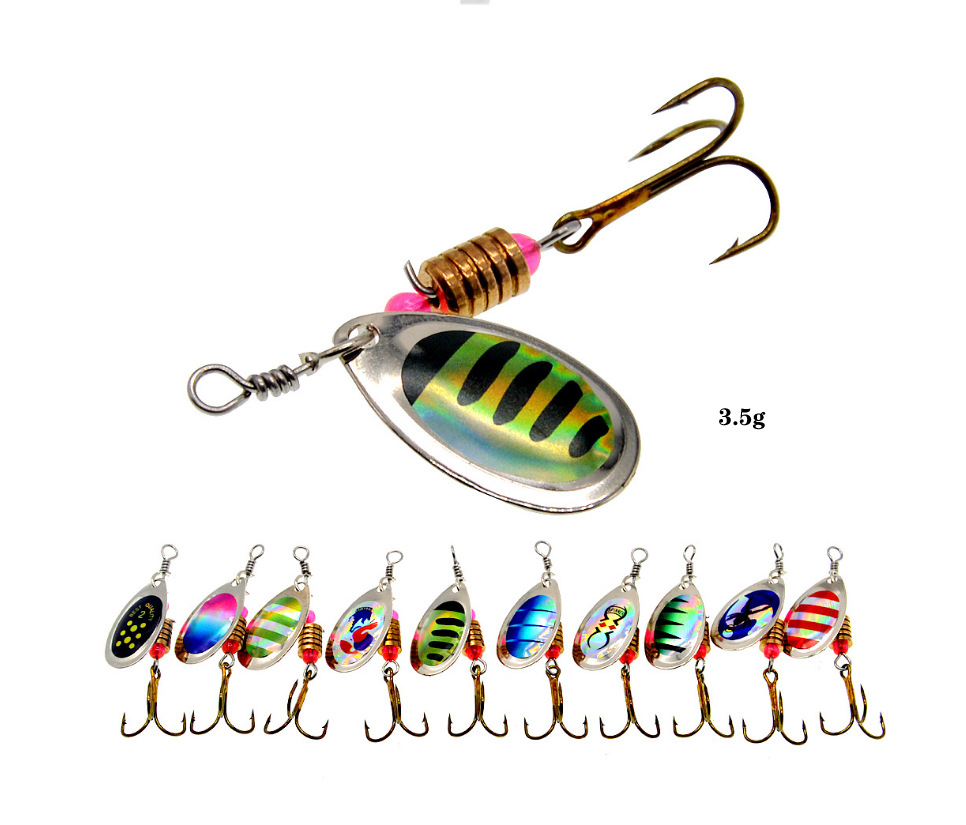 Mới Nhất Kim Loại Thìa Spinner Mồi Dụ Cá 16 Set Spoonbait Crankbaits Câu Cá Wobblers Cho Pike Móc Bộ Mồi Giả