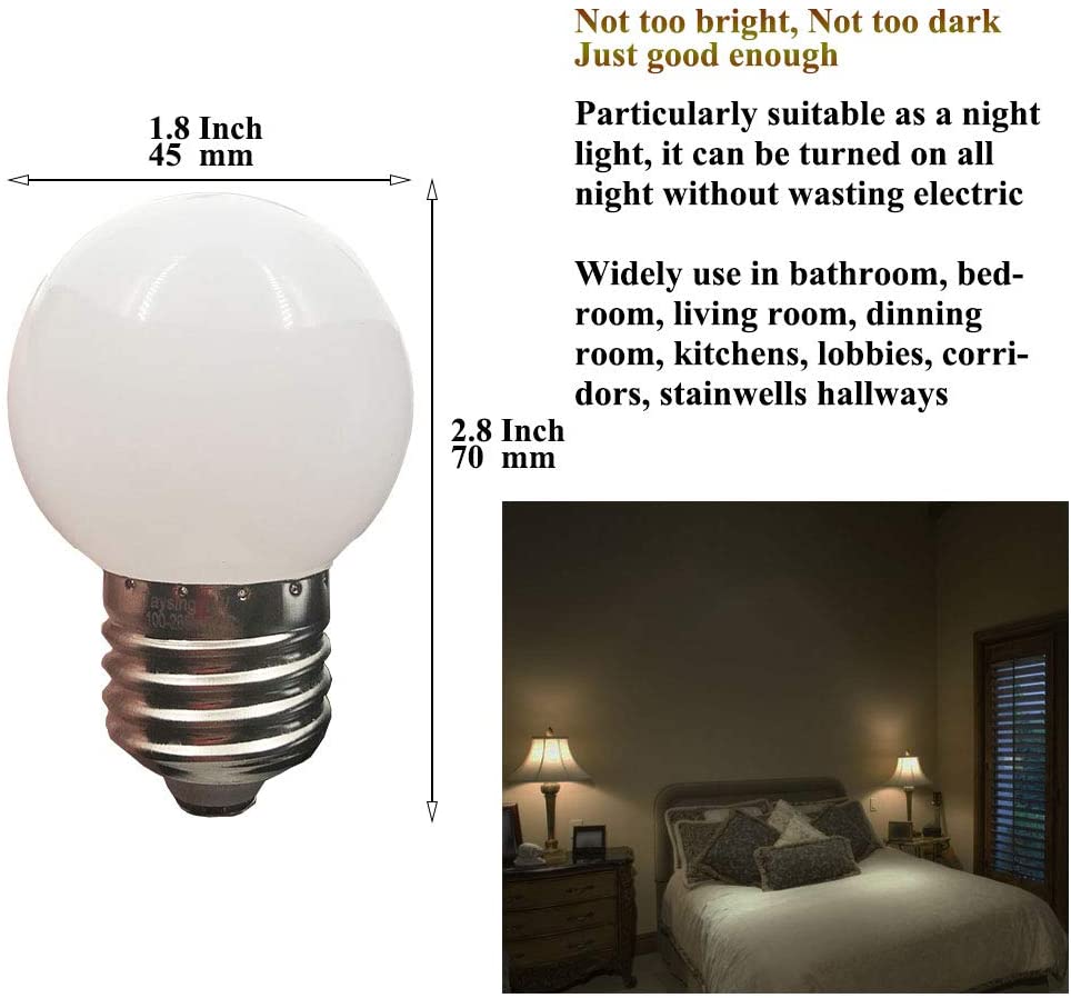 Grensk Led-lampe Kunststoff Milchig Globus PC G45 SMD Weiß E27 220V String Licht Ampulle 1W 2W 3W Garten Party Günstige Ball Lampen