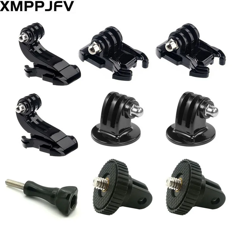 Kit de accesorios para cámara de acción, montaje de trípode con hebilla de liberación rápida para Gopro Hero 13, 12, 11, 10, 9, 8, 7, 6, 5, 4, 3, juego negro