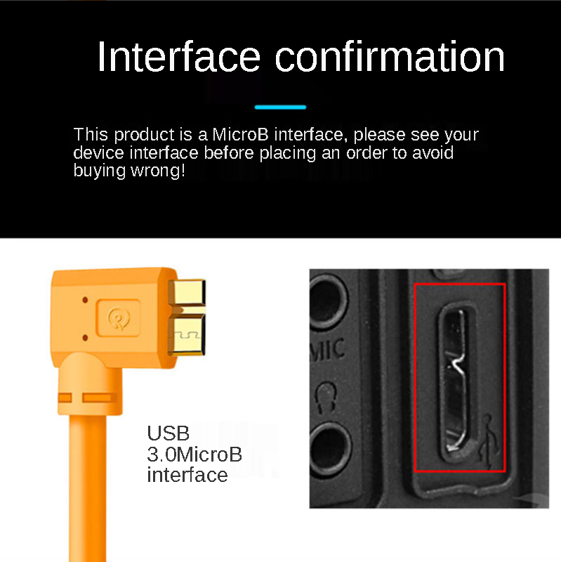 Micro-b USB 3.0 Kabel Kamera Micro-b Kabel Bersudut 3M/5M/8M/9M untuk Canon 5d4 1DX2 5DS 5DSR Nikon D5 D800 D810A/E D850