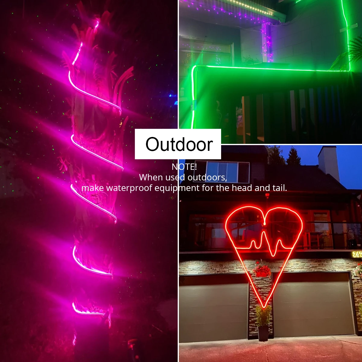 Tuya Smart Life WiFi LED Neon Light Strip 12V LED Strip RGB ป้ายนีออนเทปตกแต่ง Alexa Google Home ซิลิกาเจลพร้อมคลิป