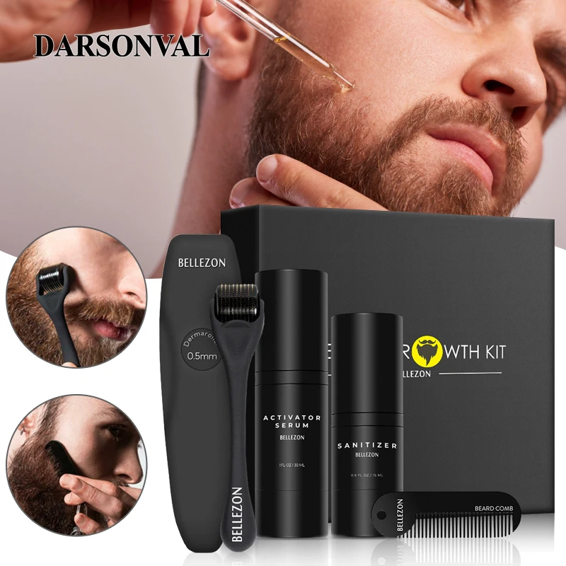4 Cái/bộ Râu Tăng Trưởng Bộ Nam Mọc Râu Tinh Dầu Dưỡng Tăng Cường Sinh Lý Râu Dầu Râu Chăm Sóc Với Lược Râu Con Lăn râu Tinh Dầu