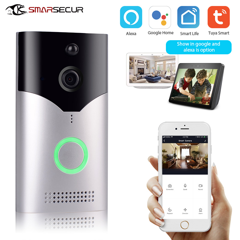 Tuya スマート Wifi ドアベル防雨インターホン PIR モーション検出器 tuya スマートライフと互換性あり