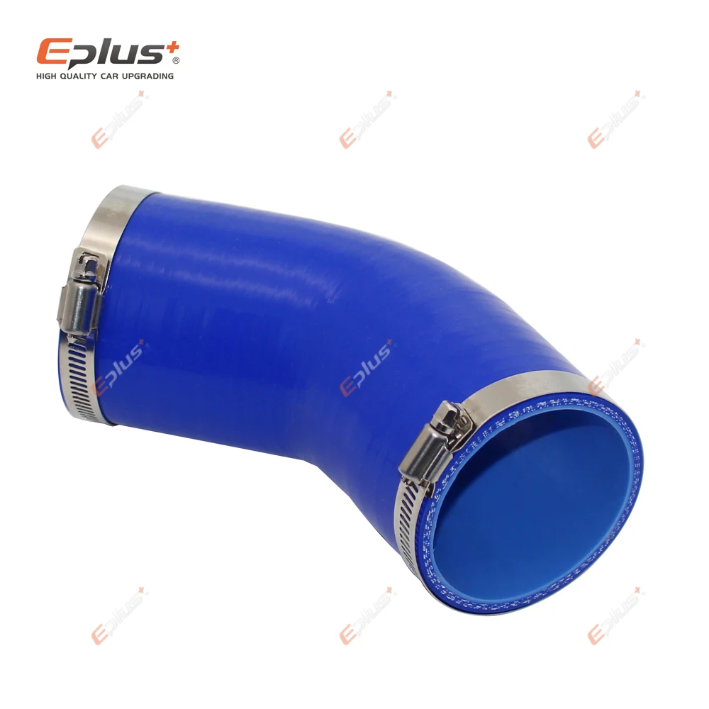 EPLUS Đa Năng Silicone Lửng Ống 45 Độ Kết Nối Ô Tô Intercooler Turbo Lượng Ống Nối Xanh Dương Nhiều Kích Thước