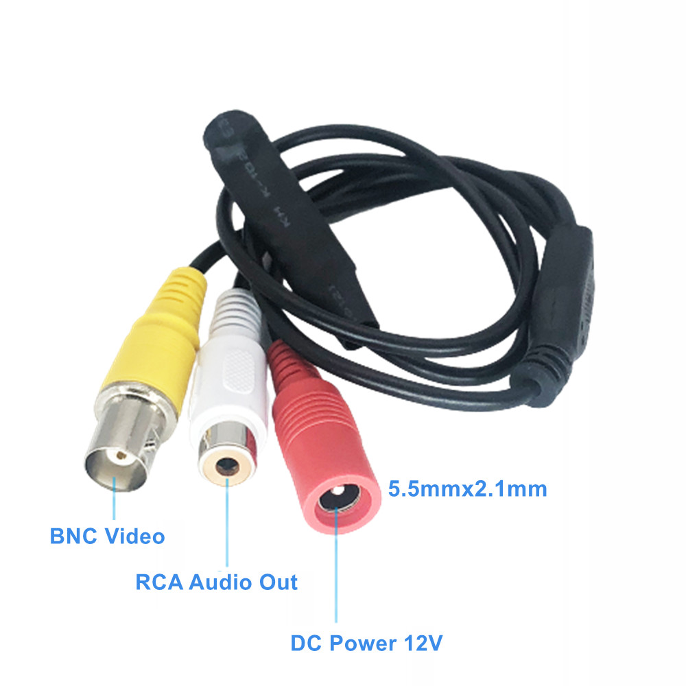 Мини-камера видеонаблюдения 1080P 720P HD AHD 2 Мп с разъемом BNC Video и RCA Audio MIC для домашней системы AHD DVR