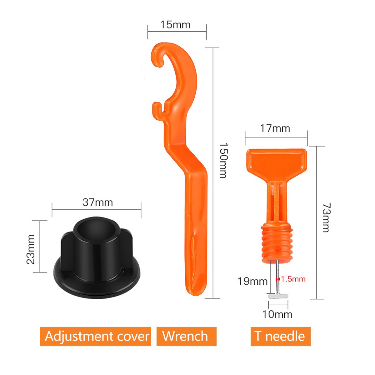 Клинья для выравнивания плитки, 246 шт.