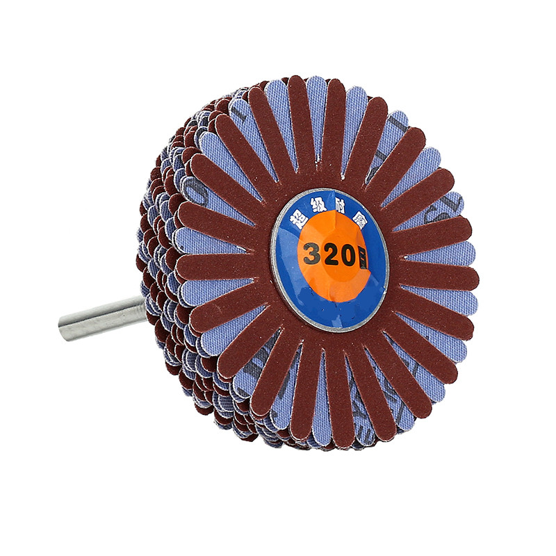 Cabeça de flor de polimento de banda abrasiva com escova de roda de polimento de lixa de alça