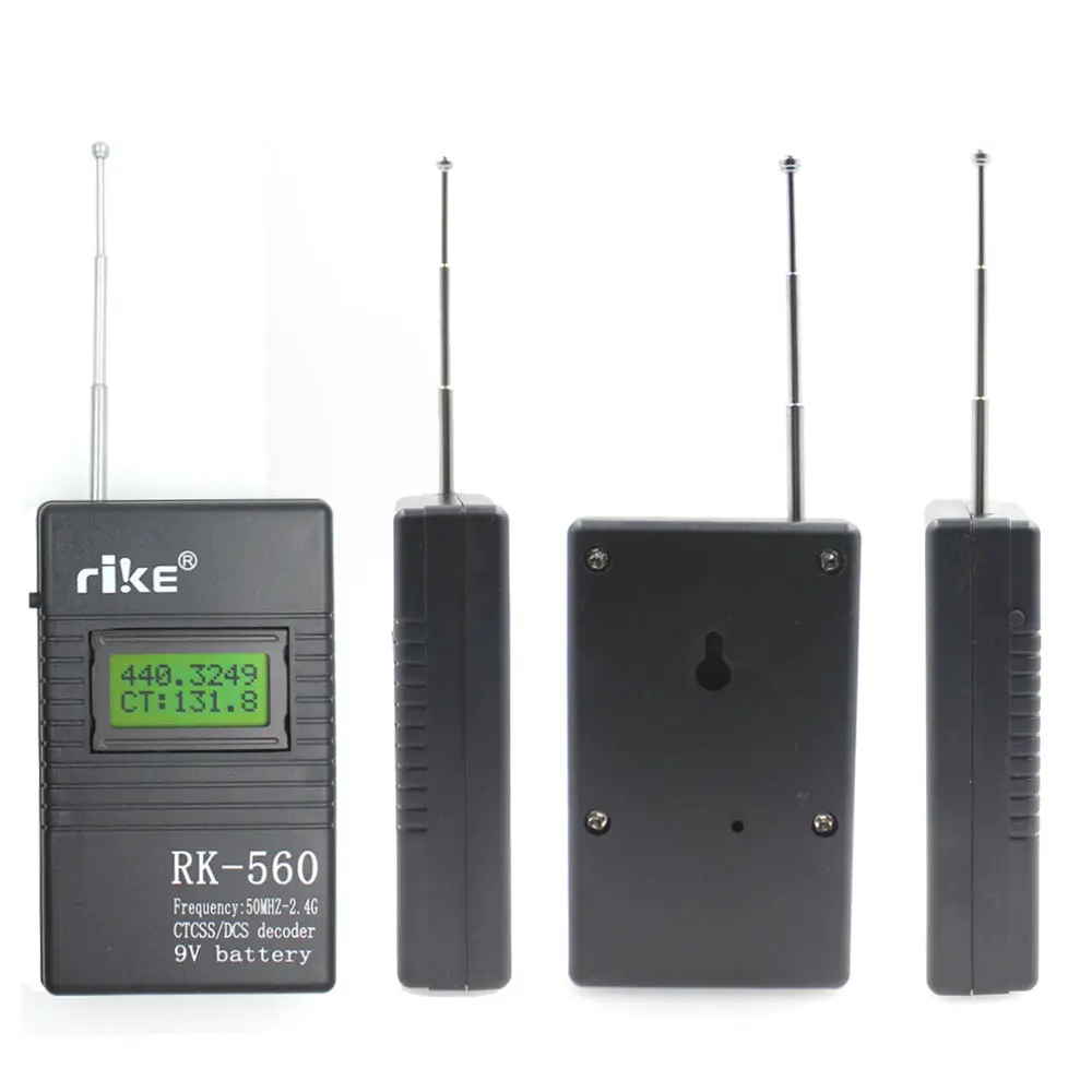 Contador de frecuencia RK-560 50MHz-2.4GHz Probador de frecuencia portátil RK560 DCS CTCSS Medidor de radio