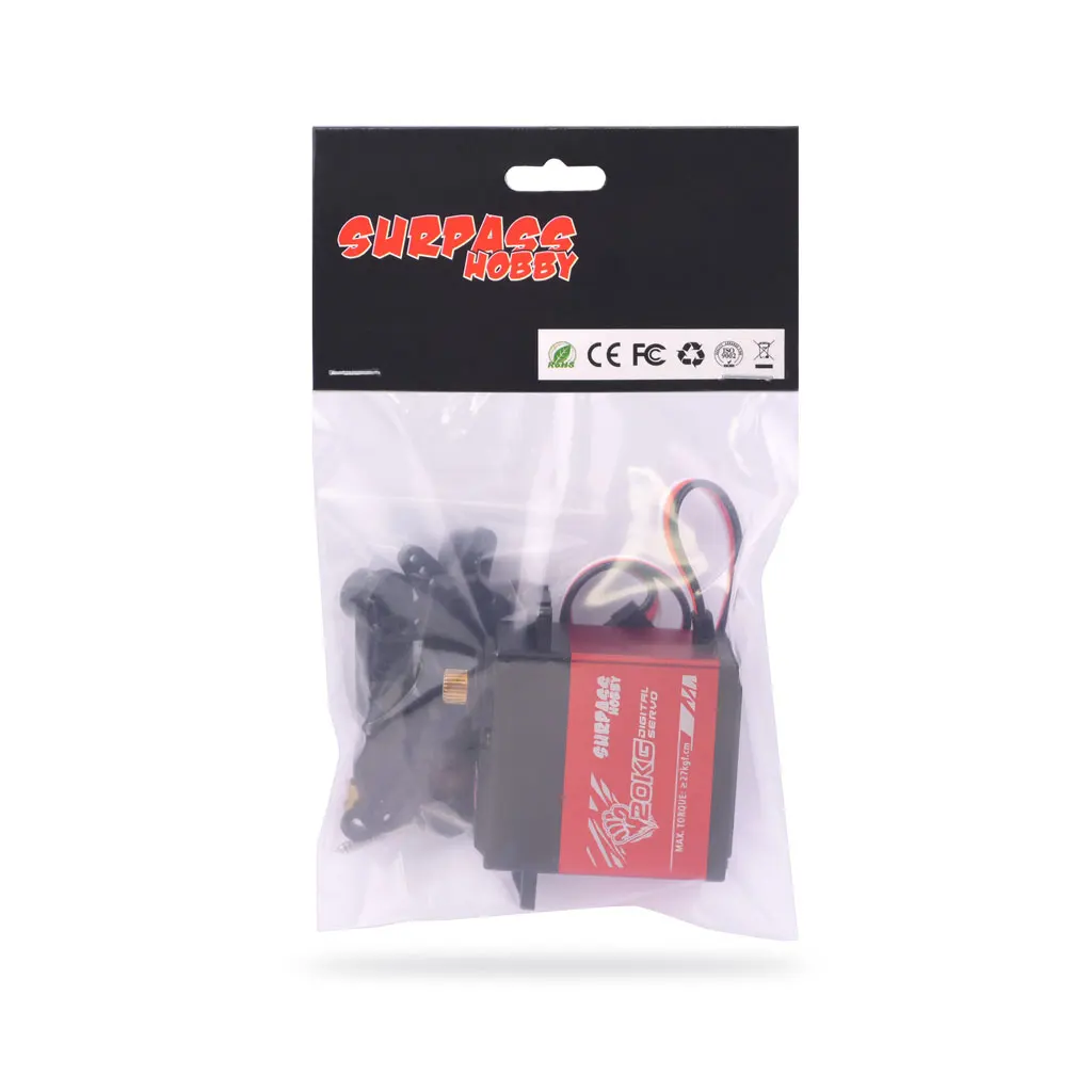 SURPASS Hobby Digital Servo 9G 17G 25G 6KG 9KG 15KG 20kg เกียร์โลหะ Servo สําหรับ 1/8 1/10 RC รถเรือท่อเครื่องบินเครื่องบินหุ่นยนต์