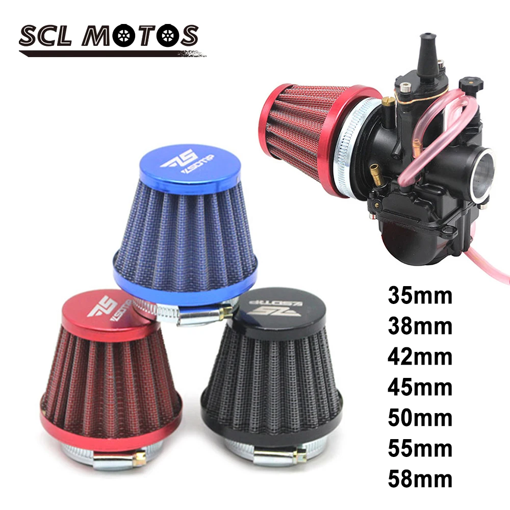 SCL MOTOS Đa Năng 35Mm 38Mm 42Mm 45Mm 58Mm Đầu Nấm Xe Máy Bộ Chế Hòa Khí Lọc Bụi lượng Ống Đổi Xe Tay Ga