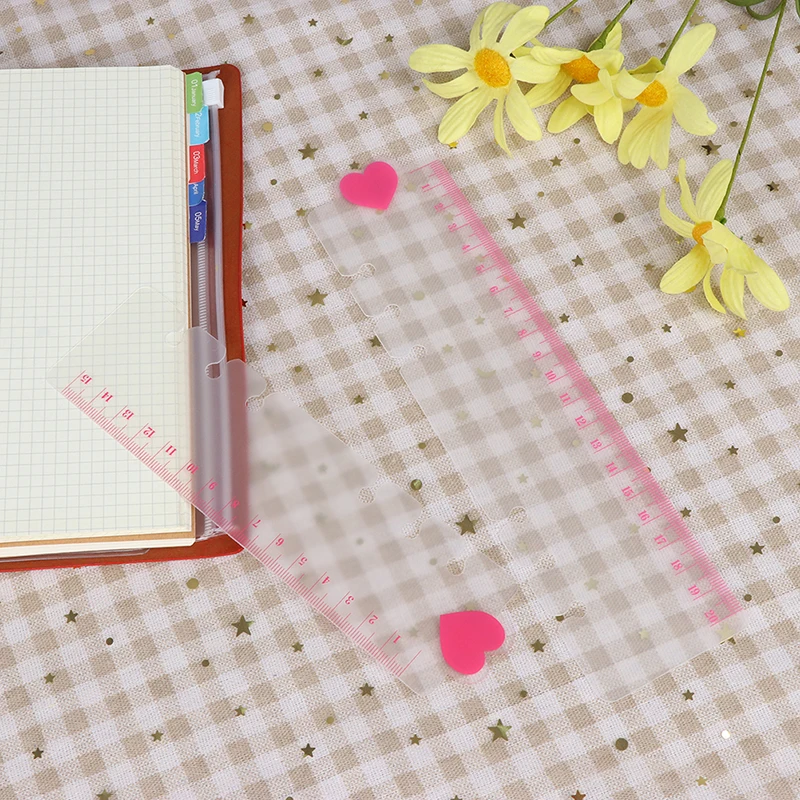 Ruler A5 A6 PVC Planner Agenda for 6 Holes Loose Leaf Spiral Notebook Ruler