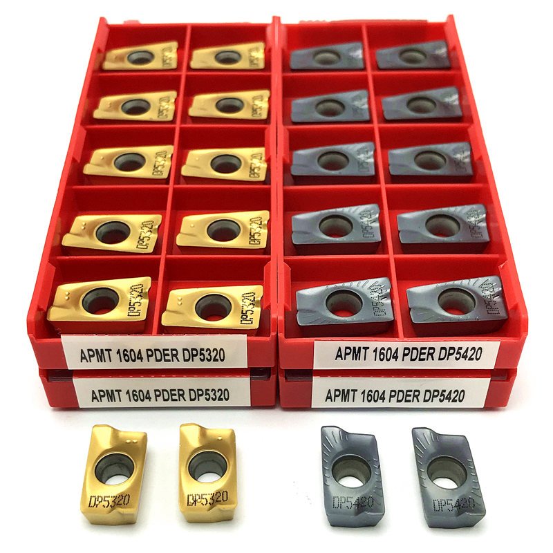 APMT1604 DP5320 outil Indexable d'insertion de fraisage Inserts en carbure outil de tournage CNC outil de coupe de haute qualité APMT 1604 pour BAP400