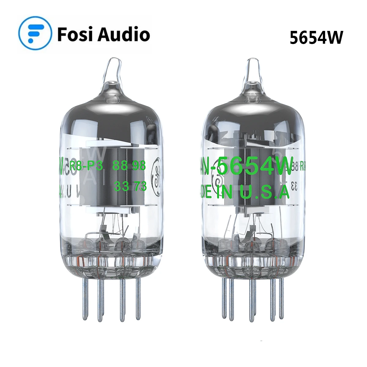 Fosi Audio-tubos de vacío para amplificador de Audio, 2 piezas, 5654W, actualización de 7 pines para 6AK5, 6J1, 6J1P, EF95