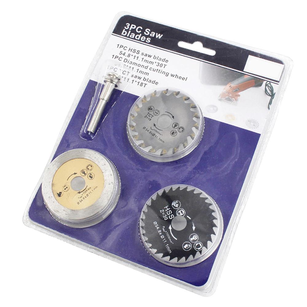 1/3 Ra Đường Kính 54.8 Mm Mini Tròn Lưỡi Cưa Kim Loại Nhựa Gốm Lưỡi Cắt Gỗ Gỗ Thấy lưỡi Dao