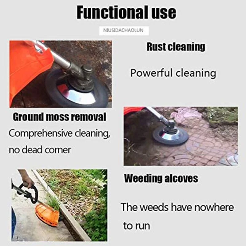 Staaldraad Wiel Tuin Onkruidborstel Grasmaaier Gras Eater Trimmer Bosmaaier Gereedschap Tuin Grastrimmer Hoofd Onkruidborstel