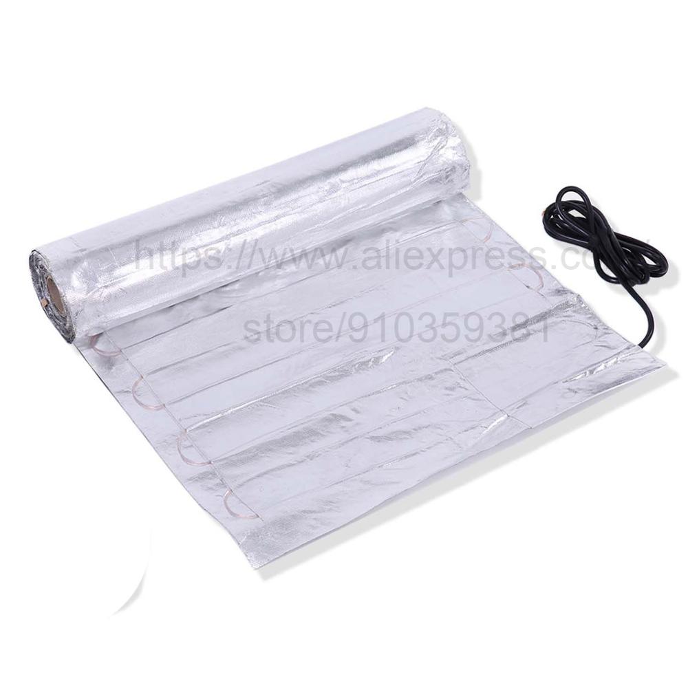 Electric Underfloor Heating System Aluminum Foil Mat Kit Heater For Laminate Carpet Wood Approved Floating Floor Tiles