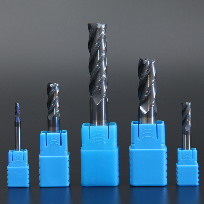1 Chiếc Endmill Dụng Cụ Xay 2 Sáo HRC50 4 Sáo Thép Vonfram Dao Phay Cấp Cối Xay Cắt Kim Loại 6Mm 8Mm 10Mm 12Mm 14Mm 16Mm