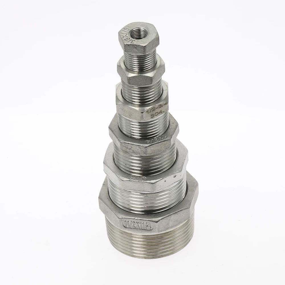 Tonifying Trái Tim Giảm Tốc Bushing 1/8 "1/4" 3/8 "1/2" BSP Dây Chuyền Nam/Nữ Ren SS304 Thép Không Gỉ thông Tắc Đường Ống Nước Khí Dầu