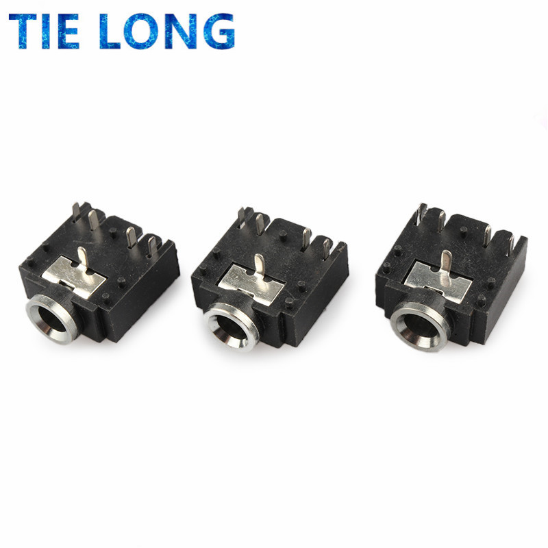 Hot 10 Pcs 5 Pin 3,5mm Weibliche Audio Stereo Jack Buchse PJ-307 PJ307 3F07 Audio Buchse