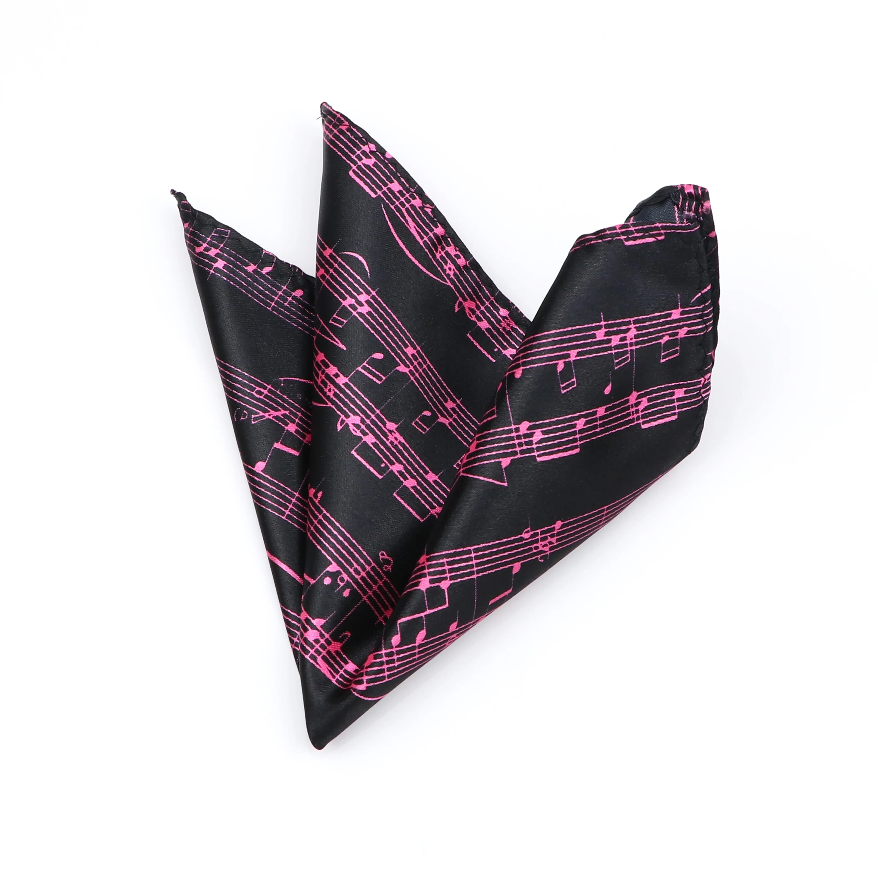 ดนตรีพ็อกเก็ตสแควร์เปียโนเพลงกีตาร์ลายสก๊อตผ้าเช็ดหน้าโพลีเอสเตอร์ Hankie ลำลองน่ารักของขวัญ Tuxedo Bowtie อุปกรณ์เสริม