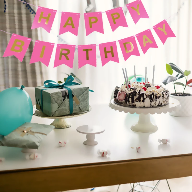 Mới Banner Happy Birthday Bunting Đảng Cờ Trang Trí Trẻ Em Trang Trí Trẻ Em Vật Trang Trí Cho Bé Nhiều Màu Bé Gái Bé Trai Parti Tiếp Liệu