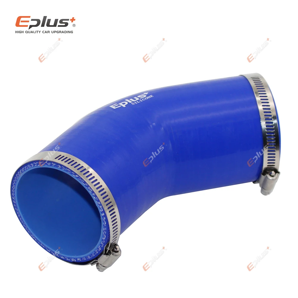 EPLUS Đa Năng Silicone Lửng Ống 45 Độ Kết Nối Ô Tô Intercooler Turbo Lượng Ống Nối Xanh Dương Nhiều Kích Thước
