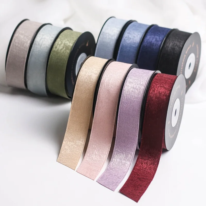 3หลา Matte รูปแบบริบบิ้น DIY อุปกรณ์เสริมผมวัสดุช่อบรรจุภัณฑ์เสื้อผ้าอุปกรณ์เสริมของขวัญตกแต่ง