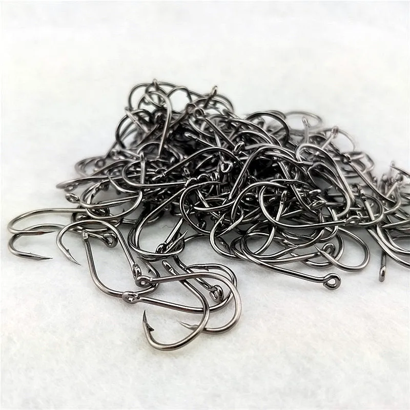 120 Chiếc Thép Carbon Lưỡi Hiệu Quả Thép Gai 3 #-12 # Fishhooks Có Lỗ Jig Cá Chép Bay lưỡi Câu Cá Lóc Con Sâu Pesca Giải Quyết