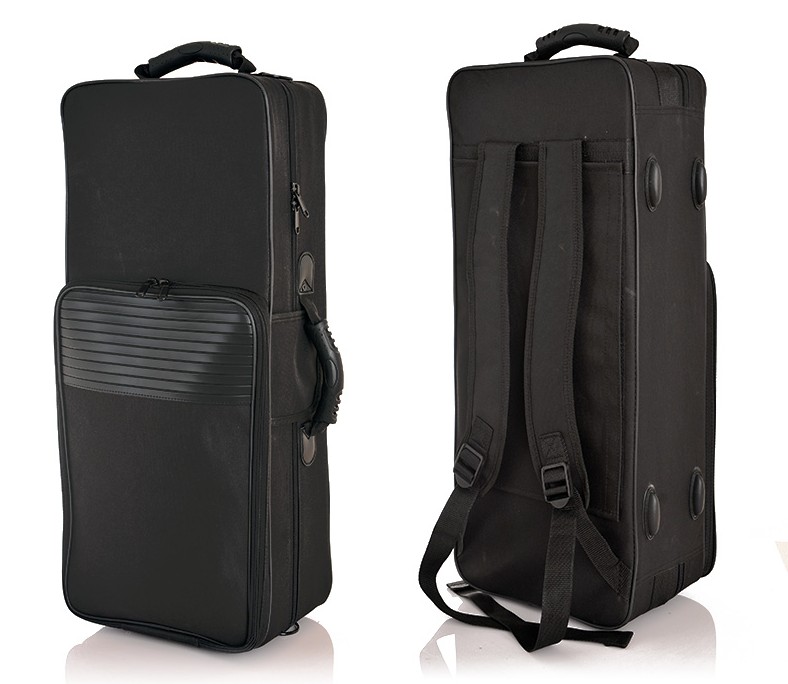 Saksofon Tenor Perancis STS-802 Perak Kunci Emas Sax Tenor Mouthpiece Ligatur Leher Alat Musik