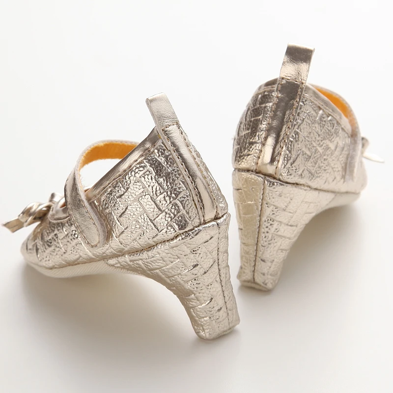 Zapatos de tacón alto para bebé recién nacido, zapatos de fiesta de primer cumpleaños con lazo de princesa, accesorios para fotos de 0 a 12M, novedad de 2022