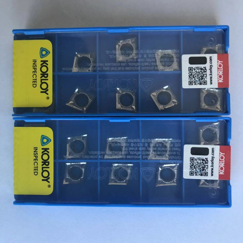 Pemotong Penggilingan CNC KORLOYR CCGT09T304 CCGT09T302 CCGT09T308-AK H01 untuk Aluminium